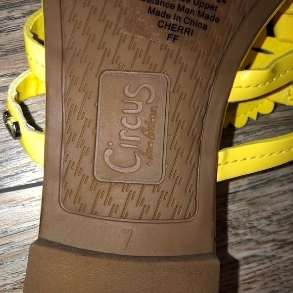 NWOB  Sam Edelman Yellow Canyon Medallion Sandals Size 6 - Picture 10 of 12